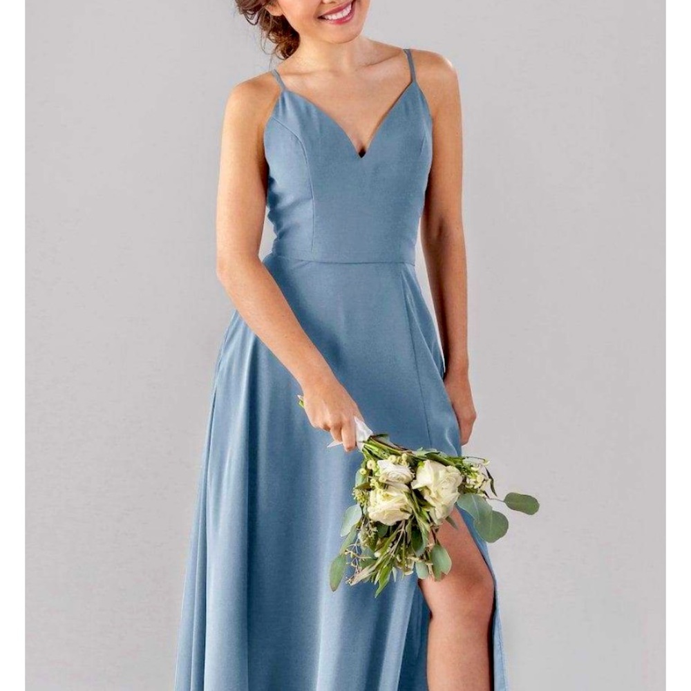 Kennedy Blue Bridesmaid dress - Elizabeth, colour is slate blue, size 4